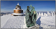 Play virtual tour - Sculpture of St Konstantin and Method in Winter